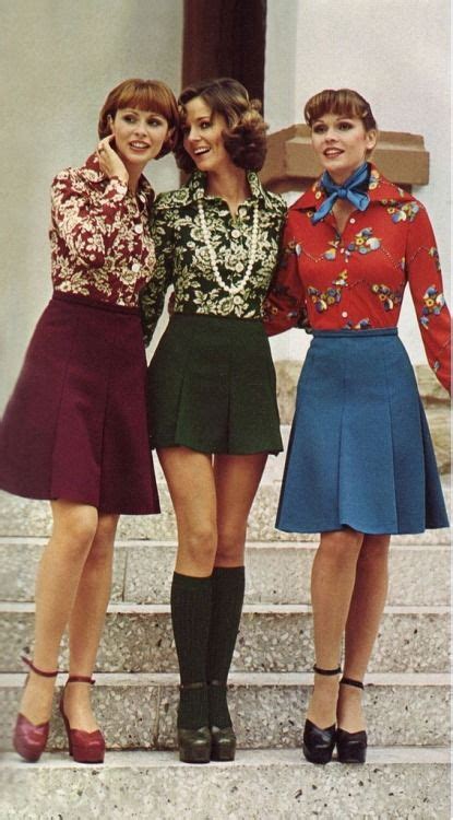 Living In A Retro World • Vintagehotmagazine Mini Skirts 1970’s 1974 Fashion 60s Fashion