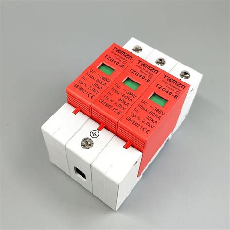 AC SPD 3P 30KA 60KA B 385V Haus Surge Protector Schutz Niedrigen