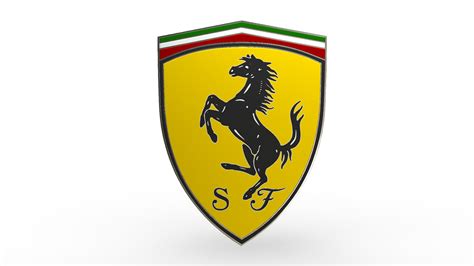 3D model Ferrari logo 2 | CGTrader