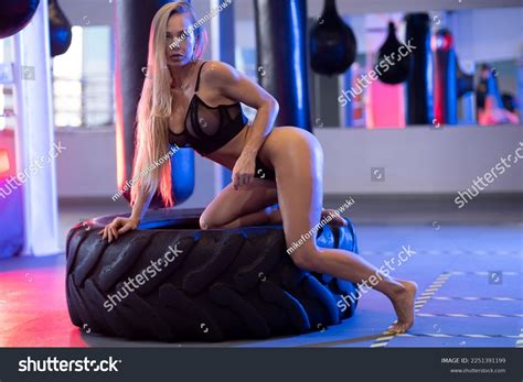 Sexy Blonde Sportswoman Provocative Outfit After Stock Photo 2251391199 Shutterstock