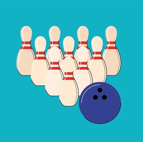 bowling strike isolated vector illustration 18810944 Vector Art at Vecteezy