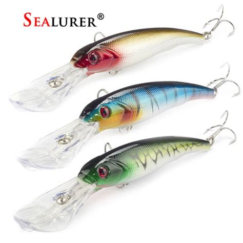 Jual Lure Sealurer Cm G Big Tongue Minnow Fishing Lure Float