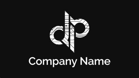 Premium Vector | Letters dp digital minimal modern creative monogram
