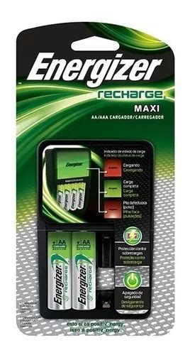 Combo 1 Cargador Energizer Maxi 2 Pilas Recargables AA