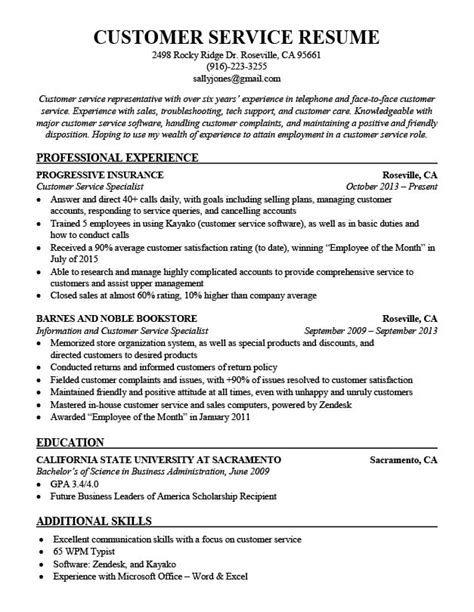 Customer Service Resume Sample - Resume Companion