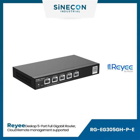 Ruijie Reyee เราเตอร์ไวไฟ รุ่น Rg Eg305gh P E Desktop 5 Port Full