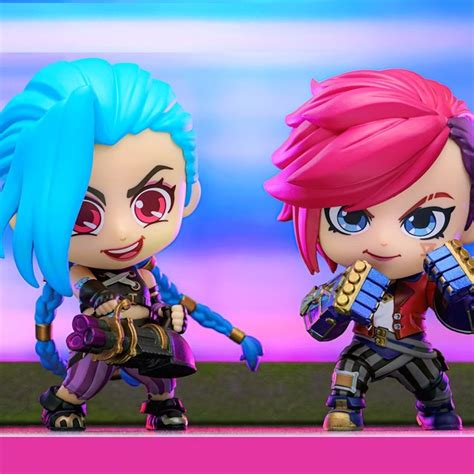 League Of Legends X Hot Toys Arcane Jinx And Vi Cosbaby Mini Collectible Figure Shopee Malaysia