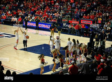 Arizona Vs Stanford Girls University Basketball Game At The Uofa Mckale