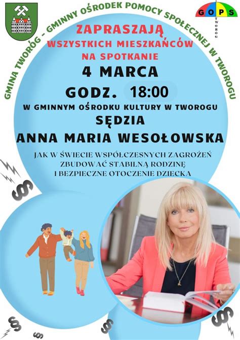 Sędzia Anna Maria Wesołowska w marcu w Tworogu TWG Kurier