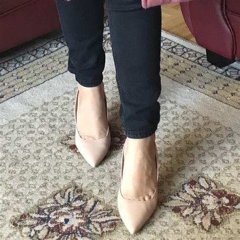 Calvin Klein Shoes Calvin Klein Nude Classy Heels Poshmark