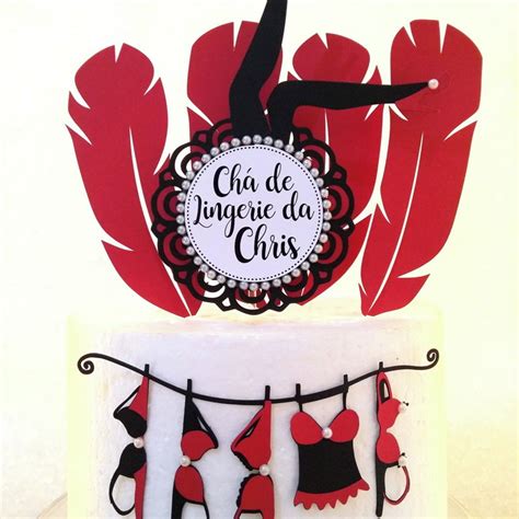Topo De Bolo Ch De Lingerie Elo Produtos Especiais