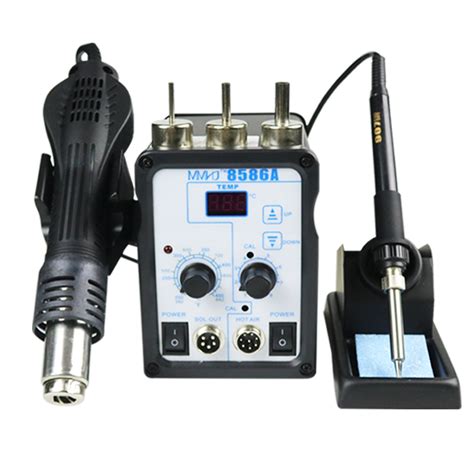 8586A Digital Display Hot Air Gun Desoldering Station Two In One