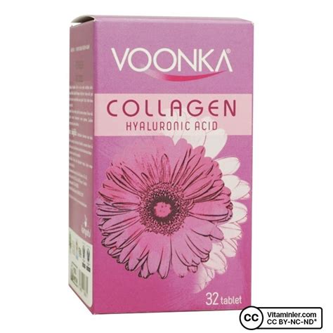 Voonka Collagen Hyaluronic Acid 32 Tablet - Tip I-III Kolajen