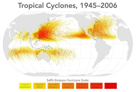 global cyclones locationintensity    mapporn