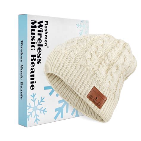 Bluetooth Beanie Hat, Flashmen Upgraded Wireless Bluetooth 5.0 Beanie