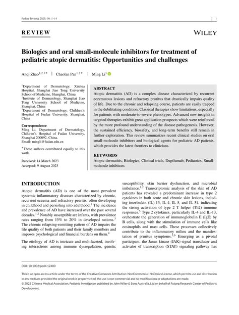 PDF Biologics And Oral Smallmolecule Inhibitors For Treatment Of