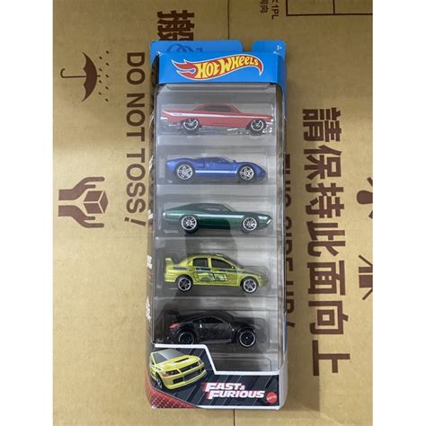 Hot wheels 5 pack 風火輪 玩命關頭 5車組 fast furious evo 350z gt 40 BeeCost