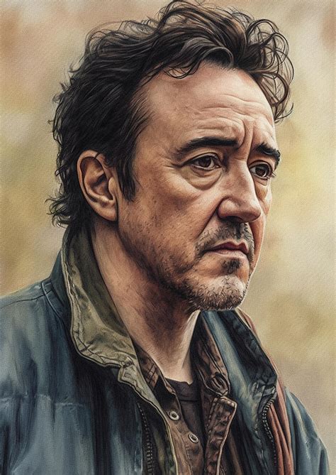 John Cusack Digital Art By Thuy Dinh Thi Fine Art America