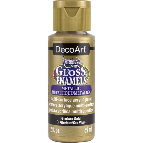 Decoart Americana Gloss Enamels Acrylic Paint Oz Glorious Gold