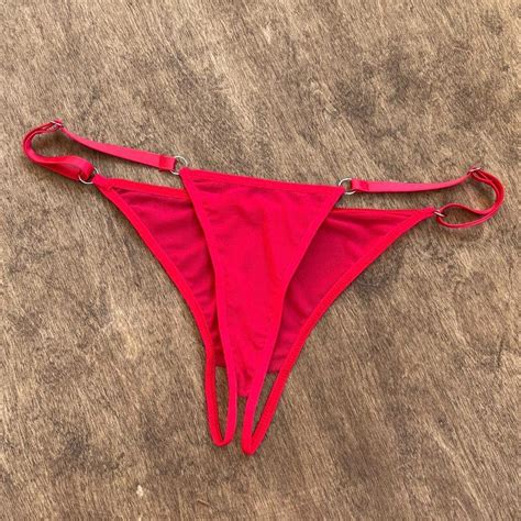 Crotchless Panties Lingerie Open Crotch Thongs Bikinis Gift For