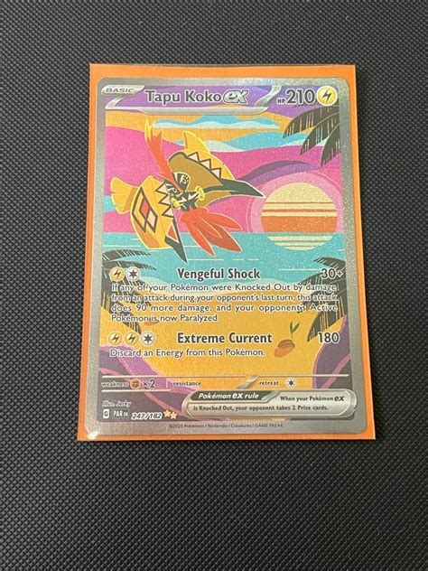 Pokemon Tcg Paradox Rift Tapu Koko Ex Sir Hobbies Toys Toys