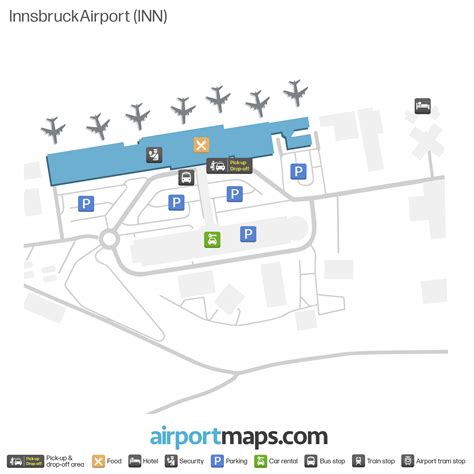Map of Innsbruck Airport (INN) – Terminal Map | Airportmaps.com