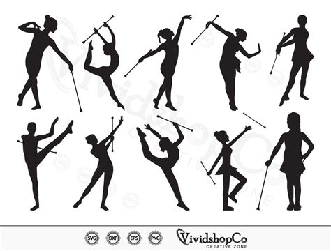 Baton Twirling SVG, Baton Dancing Girl Svg, Baton Svg, Majorette Svg ...