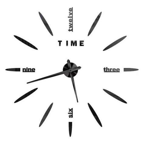 Horloge Pendule Black D Inch Cm Horloge Murale Num Rique