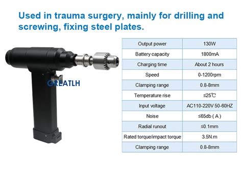 Orthopedic Surgical Instrument Orthopedic Drill Surgery Machine Orthopedic Power Drills Dual