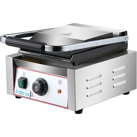 Heavy Duty Panini Contact Grill Ribbedsmooth 18kw Stalwart Da Heg811a