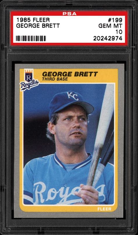 1985 Fleer George Brett Psa Cardfacts®