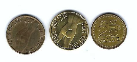 Vintage Nude Busty Woman Heads Tails Adult Peepshow Good For Coins Tokens Xxxx