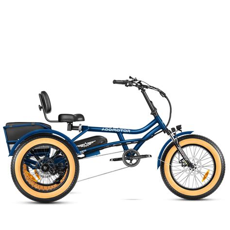 Addmotor M 360II Mini Semi Recumbent Electric Trike 85MI Fat Tire 3