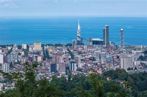 Batumi georgia septiembre 2021 ariel vista panorámica de la ciudad