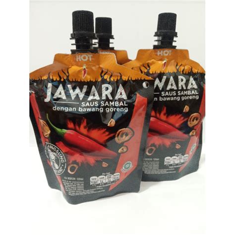 Jual Sambal Jawara Hot Saos Sambel Dengan Bawang Goreng Ml Shopee Indonesia
