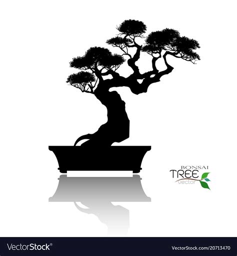 Bonsai Tree Royalty Free Vector Image Vectorstock