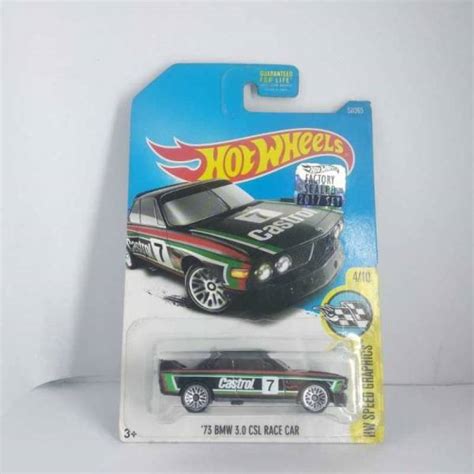 Jual Hot Wheels 73 BMW 3 0 CSL Race Car Black Tampo CASTROL Factory Seal Di Seller
