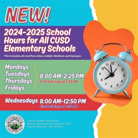 2024 2025 Elementary School Hours Liddell Elementary