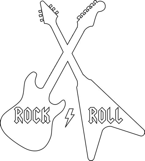 Rockn Roll Coloring Coloring Pages