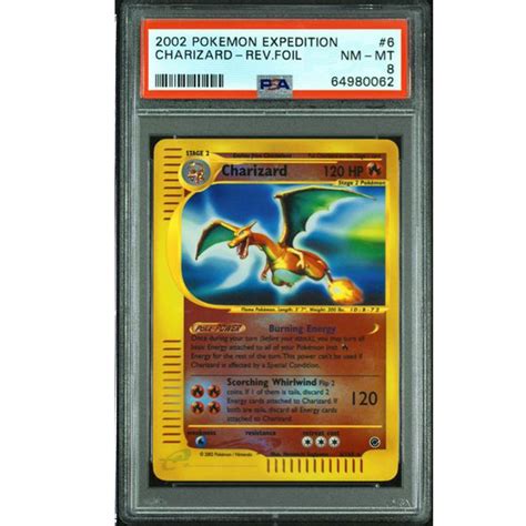 Pokemon Expedition Charizard Reverse Foil 40165 Psa 8 Nm Mint 2002