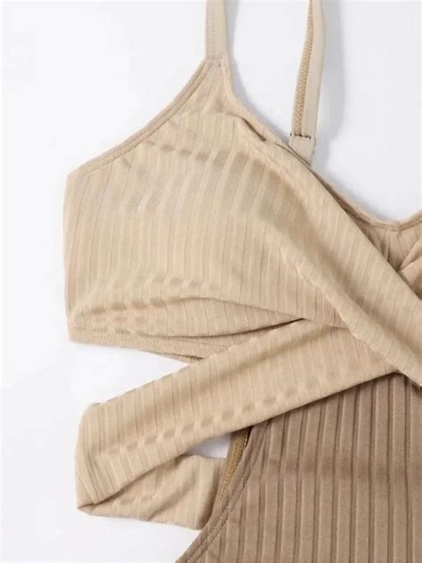 Splicing One Piece Bikini Piaio