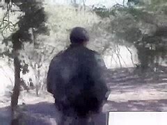 Blonde Cutie Sucking Border Guard Cock Outdoors PornZog Free Porn Clips