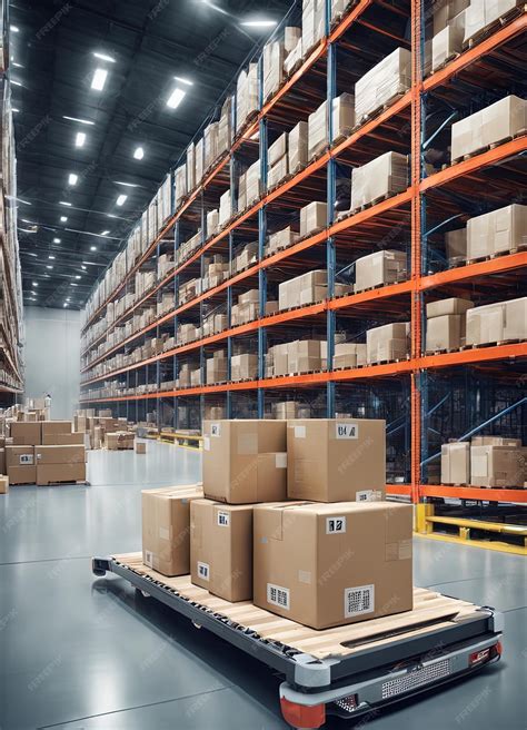 premium photo large warehouse boxes  boxes  boxes