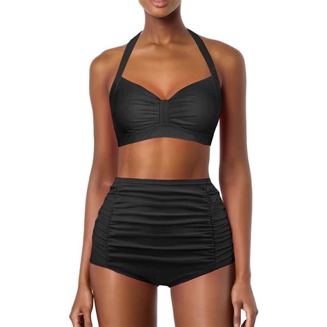 MNCEKFOD Bathing Suit For Women Bikini High Waisted Bikini Sexy Push Up Two Piece Swimsuits