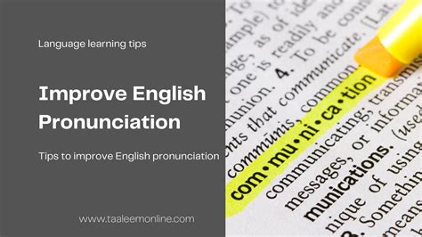 How To Improve Your English Pronunciation 10 Tips