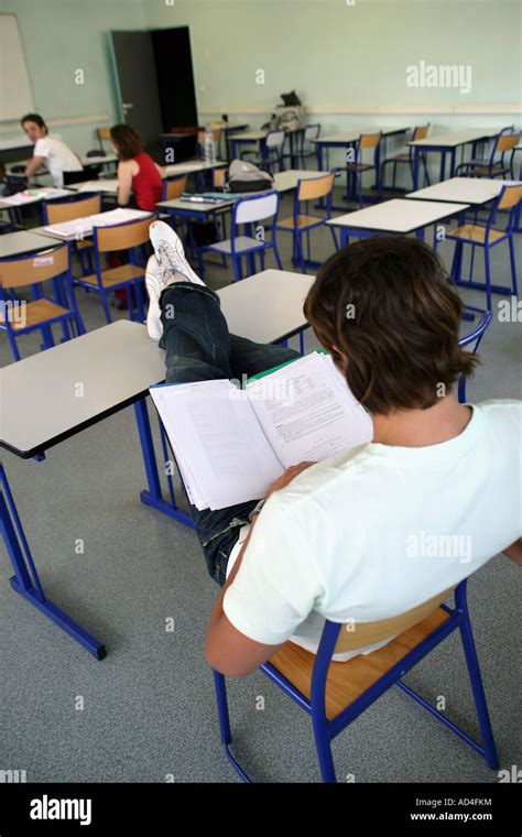 student reading   classroom stock photo alamy