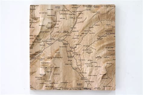 Yorkshire Three Peaks Wall Map – From The Workshop