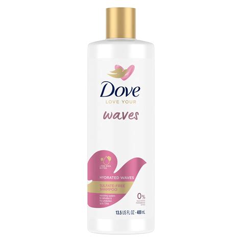 Dove Love Your Waves Hydrated Daily Shampoo For Curly Hair With Raw Shea Butter 135 Fl Oz