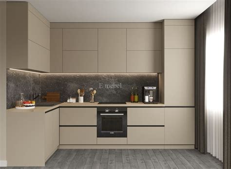 Модульная кухня без ручек Freyja