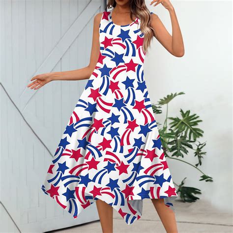 Yu Cheng Women S Casual Printing Summer Dress Short Sleeve Sundress